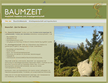 Tablet Screenshot of baumzeit.info